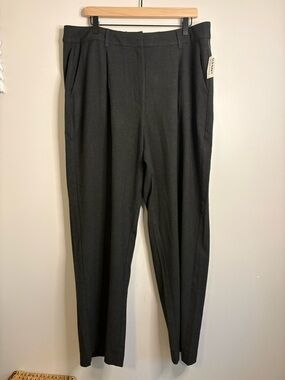 Women’s Old Navy extra high rise Taylor wide leg gray trousers size XL NWT